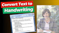 do convert text to digital handwriting