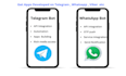 integrate viber, telegram bot and whatsapp API using php