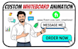 make a custom whiteboard animation explainer doodle video