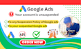 fix suspended google ads account for unsuspend