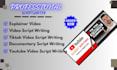 write a professional script as a youtube video scriptwriter