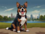 draw pet portrait into cartoon vector
