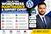 provide wordpress maintenance, bug fixes and website support