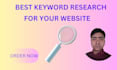 do SEO keyword research competitor analysis professionally