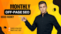 rank your offpage SEO dripfeed 30 days backlinks package