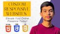 do custom front end design with HTML CSS javascript