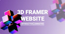 design a 3d interactive and animated framer website