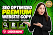 be your website content writer for captivating SEO copywriting
