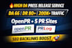 publish your press release on PR websites for SEO backlinks