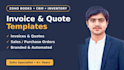 create custom invoice templates in zoho books, CRM and inventory