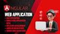 develop responsive angular web apps with rest API integration