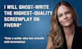 ghostwrite a high quality screenplay