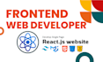 be your front end web developer, develop single page react js website