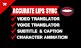 translate video, accurate voice translation and lip sync services
