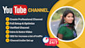 create and setup youtube channel