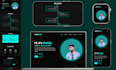 create a modern responsive portfolio website with HTML CSS javascript
