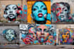 create unique street art graffiti collage