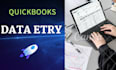 provide quickbooks data entry google sheet and excel data