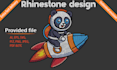 do rhinestone template design