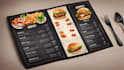 design TV menu restaurant menu digital menu board food menu