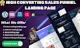 create a high converting sales funnel landing page
