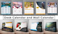 create professional wall calendar and desk calendar design