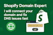 expertly connect or transfer your domain to shopify, wix store and fix dns issue