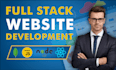 do full stack web app and web development with nextjs