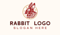 create modern rabbit logo
