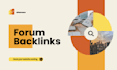 create high quality niche forum backlinks