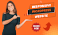 wordpress website development or create wordpress website design