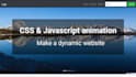 create css and javascript animation for website pages css and js animation