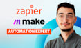 be your zapier and make automations integrations expert