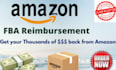 provide expert amazon reimbursement and amazon refund claim your money back