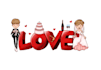 design elegant valentine day logo