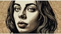 draw a custom portrait in linocut style