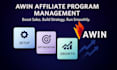 set up and manage your affiliate program on awin for more sale