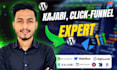 do kajabi, clickfunnel, systemio landing page and automation