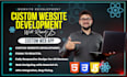 custom website development as full stack web developer front back developer