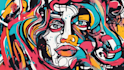 do illustration expressionism art, graffity, abstract