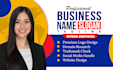 create iconic business name, logo design, slogan and web design for your brand