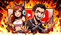 draw cartoon youtube thumbnail any art style