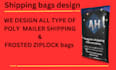 design poly mailer bags that sell  e commerce ready