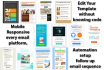 design activecampaign, convertkit email template, automation, form integration