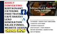generate restaurant catering café fast food bakery leads and website