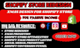 do shopify redesign and xmas store promotion