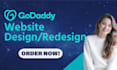 design your website using the godaddy website builder