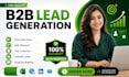 do b2b lead generation, data entry and web research with accuracy