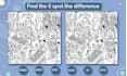 draw spot the difference and hidden object picture