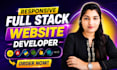 build ai website development, fullstack developer frontend backend web developer